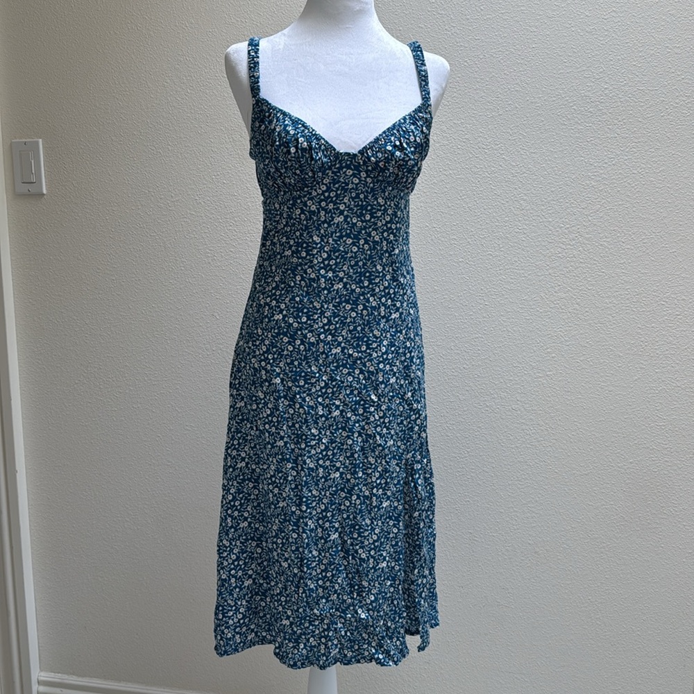 Princess Polly Blue Floral Midi Dress